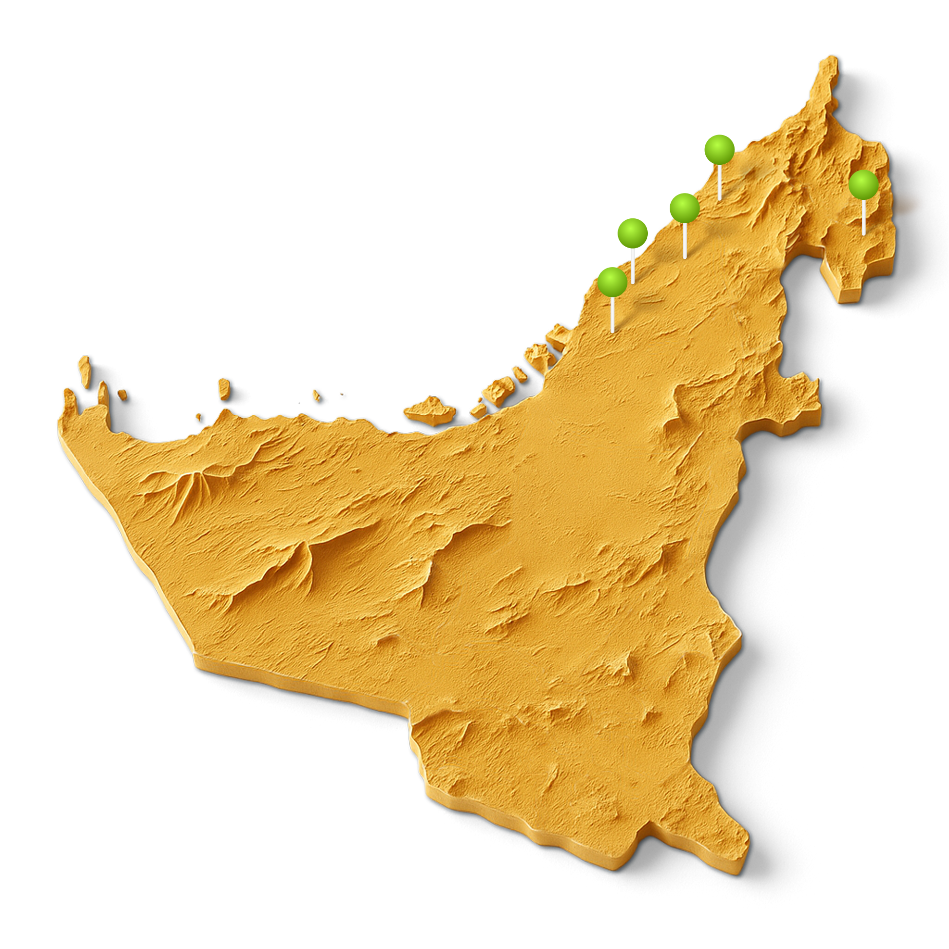 Map of UAE